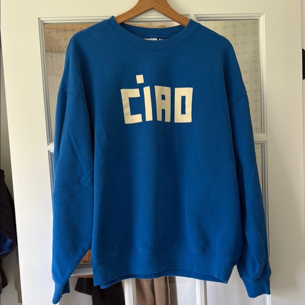 Clare V Oversized Ciao Sweatshirt